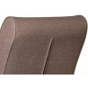 Fauteuil design en tissu brun clair Fidusa II