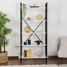 Etagère industrielle H 180 cm en métal noir Booker