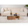 Table basse moderne rectangulaire en verre Flavie