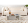 Table basse moderne rectangulaire en verre Flavie