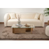 Table basse moderne rectangulaire en verre Flavie