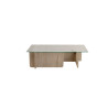 Table basse moderne rectangulaire en verre Flavie
