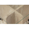 Table basse moderne rectangulaire en verre Flavie