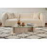 Table basse moderne rectangulaire en verre Flavie