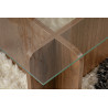Table basse moderne rectangulaire en verre Flavie