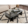 Table basse moderne rectangulaire en verre Flavie