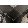Table basse moderne rectangulaire en verre Flavie