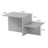Table basse moderne Harmonia