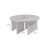 Table basse ronde contemporaine Morza