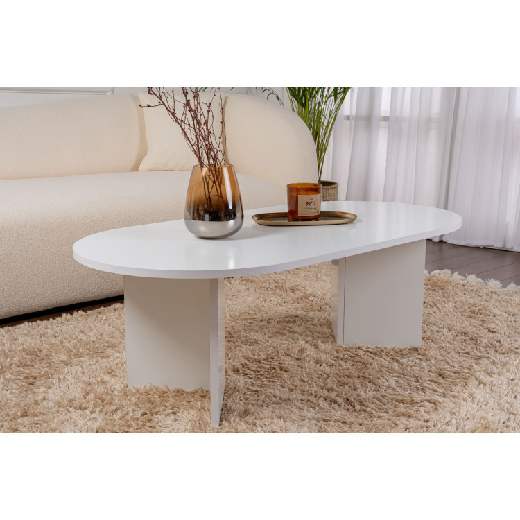 Table basse ovale contemporaine Sabine