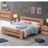 Lit adulte contemporain chêne français Erwan