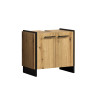 Meuble sous vasque contemporain chêne clair Saphira