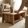Table basse contemporaine chêne etna Bonno