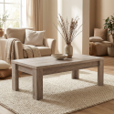 Table basse contemporaine ch&ecirc;ne gris Oliviera