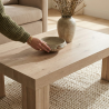 Table basse contemporaine chêne clair Bangkok I