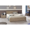 Lit adulte contemporain chêne clair Salamandre
