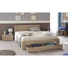 Lit adulte contemporain chêne clair Salamandre