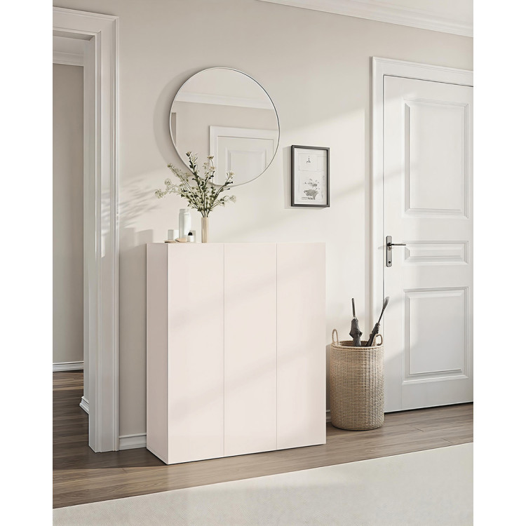 Meuble à chaussures moderne 94 cm cachemire/mercure Runny