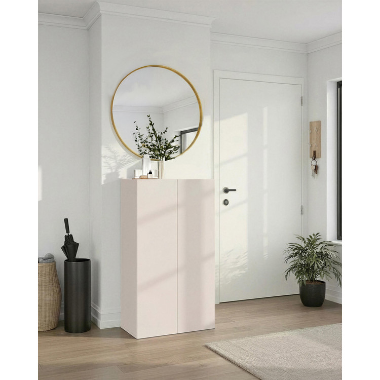 Meuble à chaussures moderne 63 cm cachemire/mercure Runny