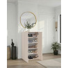 Meuble à chaussures moderne 63 cm cachemire/mercure Runny