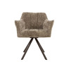 Fauteuil rotatif moderne en tissu Marcus (lot de 2)
