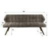 Banquette moderne en tissu Marcus