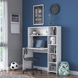 Bureau informatique contemporain blanc Studio