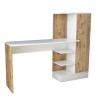 Bureau informatique moderne blanc/pin atlantic Studine