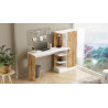 Bureau informatique moderne blanc/pin atlantic Studine