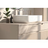 Meuble sous vasque moderne 100 cm coloris cachemire Erio