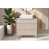 Meuble sous vasque moderne 80 cm coloris cachemire Erio