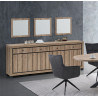 Buffet/bahut contemporain 224 cm chêne summer Eluard