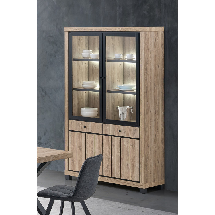 Vaisselier/argentier contemporain 128 cm chêne summer Eluard