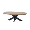 Table de salle à manger ovale contemporaine chêne summer Eluard