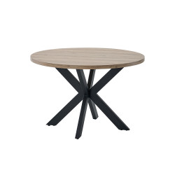 table de salle à manger ronde contemporaine chêne summer Eluard