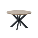 table de salle &agrave; manger ronde contemporaine ch&ecirc;ne summer Eluard