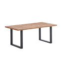 Table &agrave; manger rectangulaire contemporaine ch&ecirc;ne summer Eluard