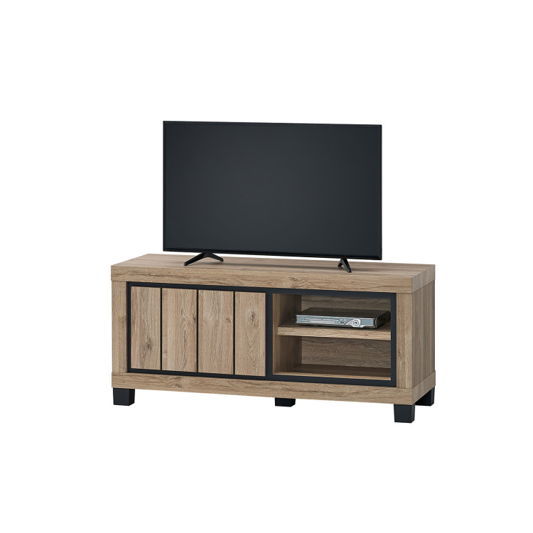 Meuble TV contemporain 120 cm chêne summer Eluard
