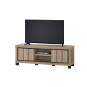 Meuble TV contemporain 155 cm ch&ecirc;ne summer Eluard