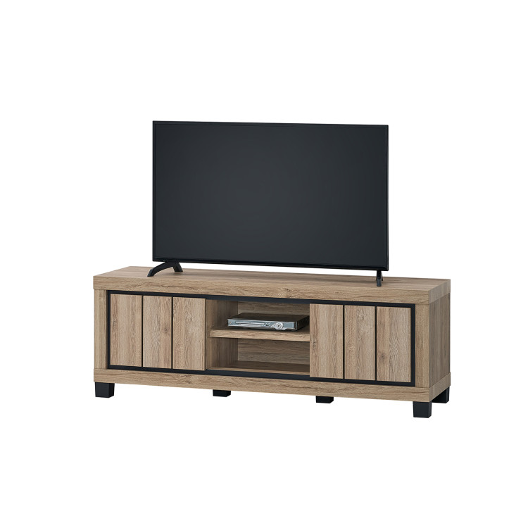 Meuble TV contemporain 155 cm chêne summer Eluard