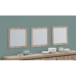 Miroir rectangulaire contemporain chêne summer Eluard