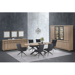 Salle à manger complète contemporaine chêne summer Eluard