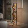 Lampadaire moderne 9 lampes en verre tricolore Stelline