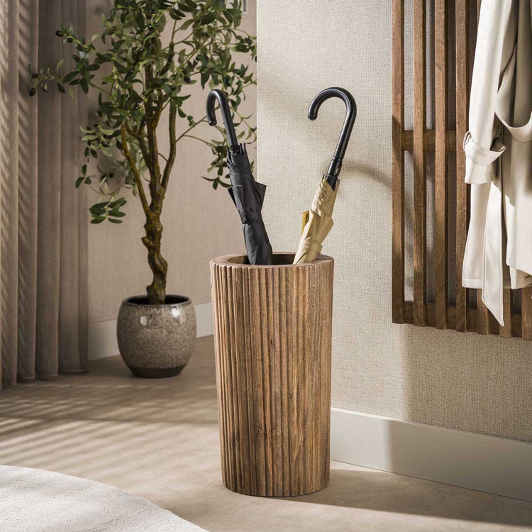 Porte-parapluies style nature en manguier massif Richie