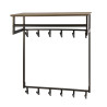 Portemanteau mural industriel en métal bronze H 94 cm Bruna