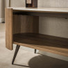 Meuble TV moderne 180 cm bois et céramique Arctus