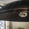 Suspension industrielle 1 lampe en métal brun Guarda