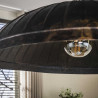 Suspension industrielle 1 lampe en métal brun Guarda