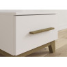 Chevet scandinave blanc/chêne Edisson