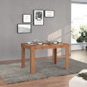Table de salle &agrave; manger extensible contemporaine ch&ecirc;ne wotan Neros